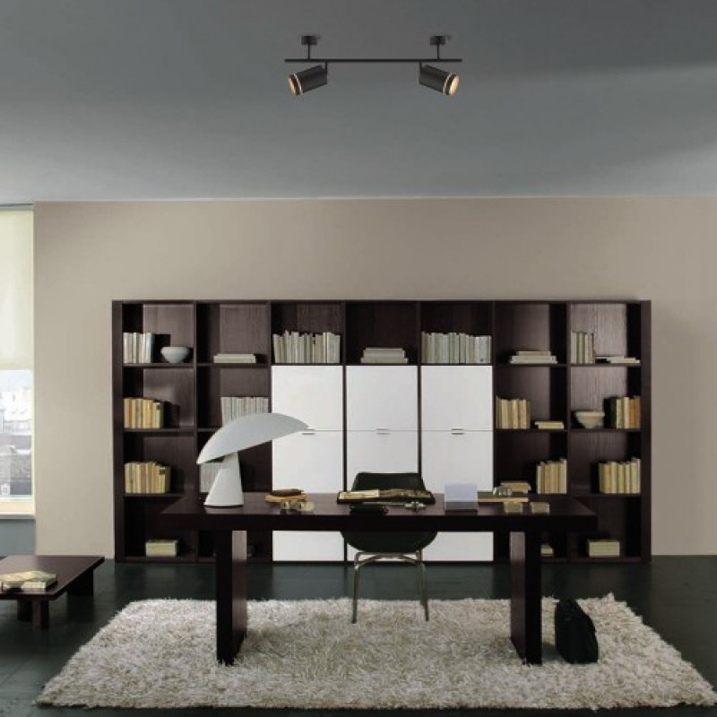 Накладной поворотный светильник Feron ML382 черный 40231