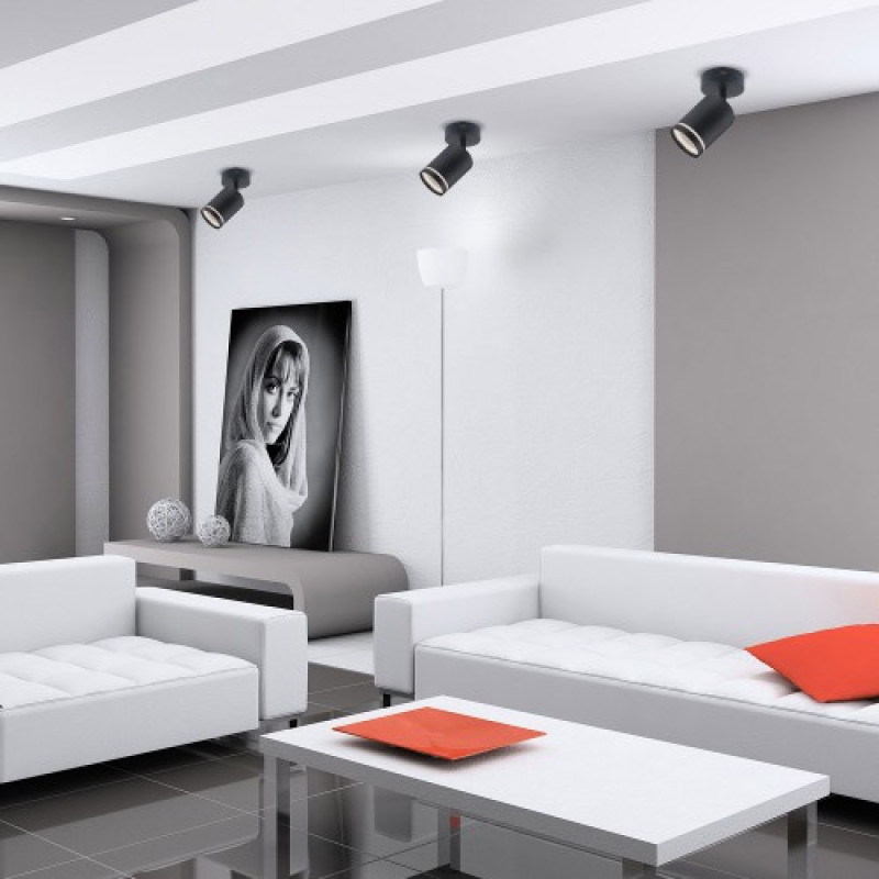 Накладной поворотный светильник ML318-S черный 40149