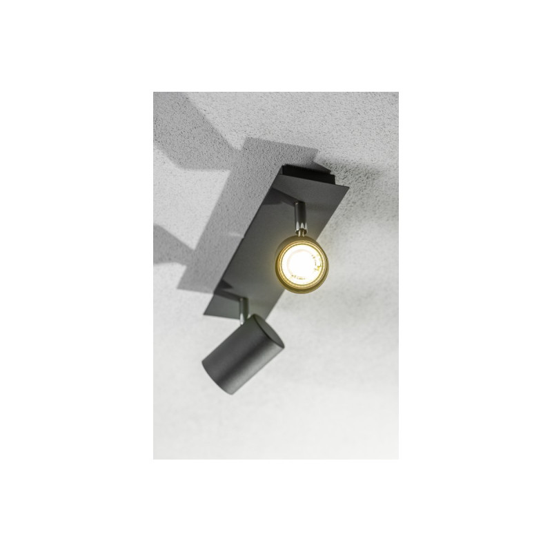 Светильник VENETO GU10 max. 20W IP20 круглый двойной черный OS-VEN20WO2-10