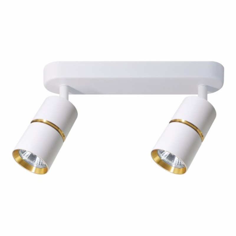 Накладний поворотний світильник ARDERO BAMBOO ML312-2 MR16 GU10 білий+золото 80231