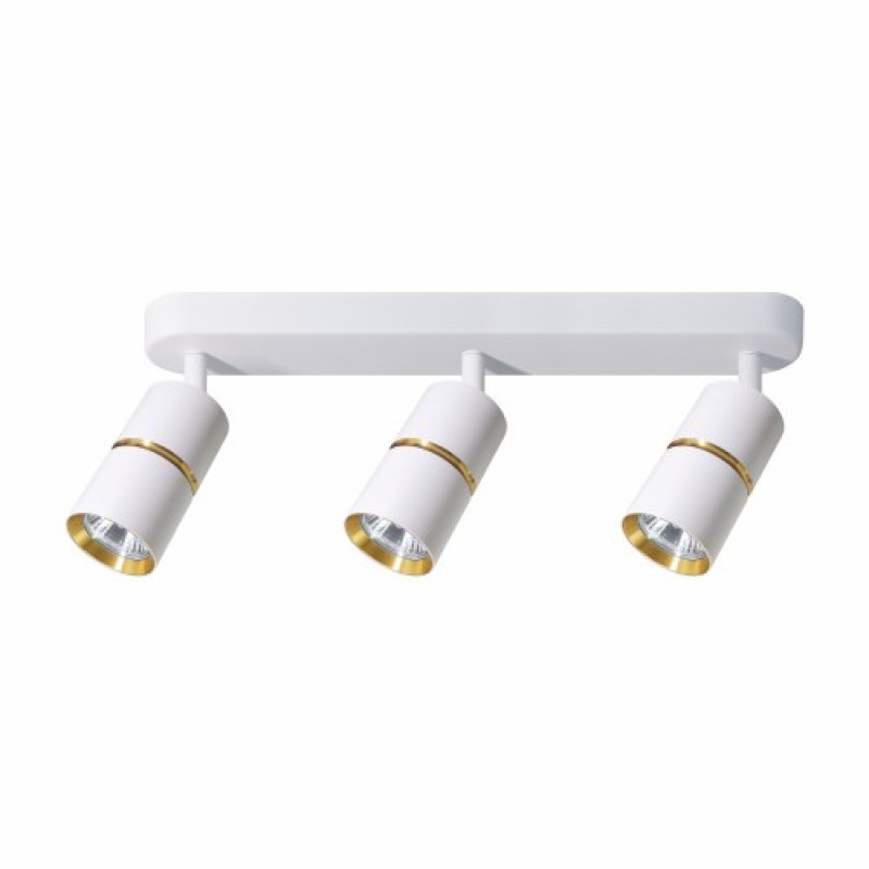 Накладний поворотний світильник ARDERO BAMBOO ML312-3 MR16 GU10 білий+золото 80233