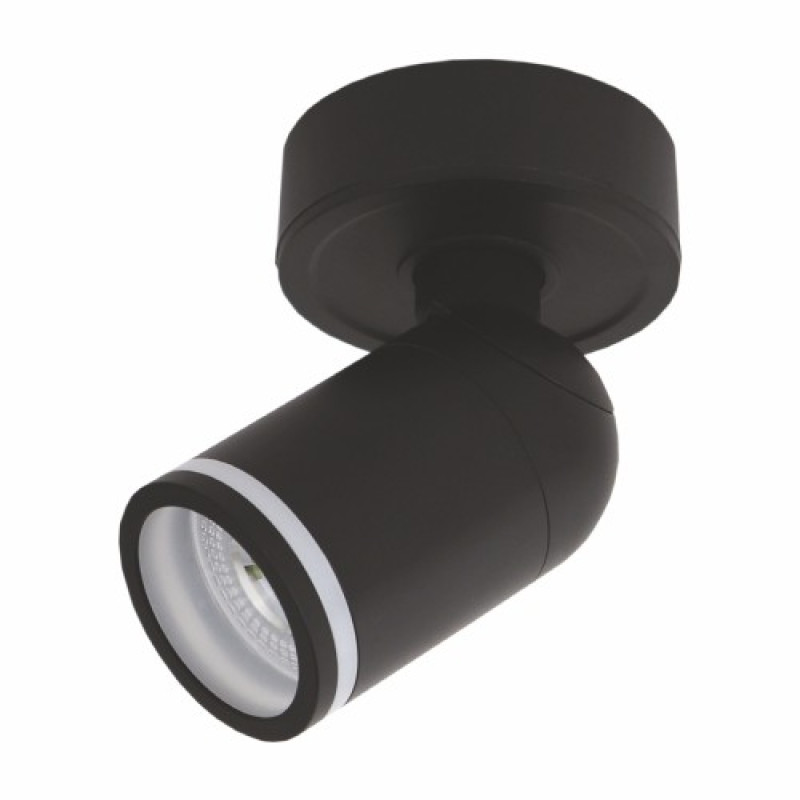 ML316 MR16/G5.3 чорний, поворотний, Ф55*130мм 80205