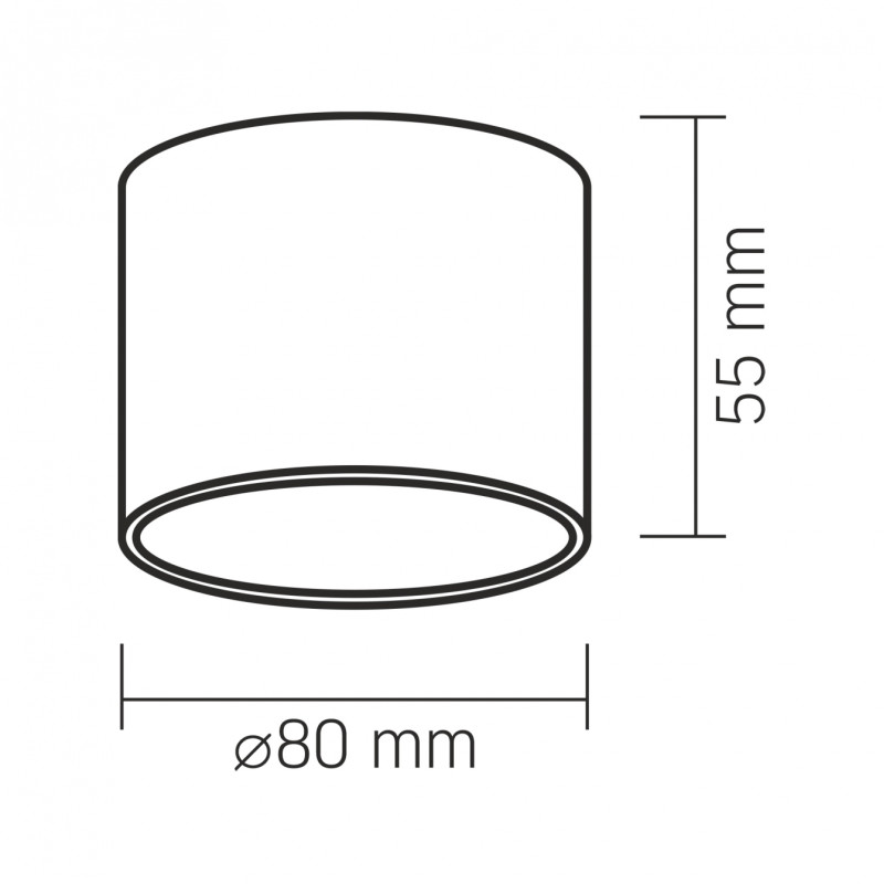 Светильник спот VIDEX под лампу GX53 накладной Черный (VL-SPF26A-B)