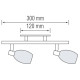 Светильник потолочный спот 2xE14 220-240V хром 300mm MANAVGAT-2 (035-003-0002-010) Horoz Electric