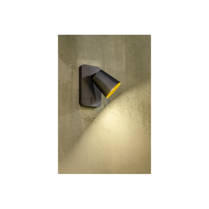 Светильник настенный ELLI 1хGU10 IP20 цвет черный GTV OS-ELLI-GU10-10-DEC