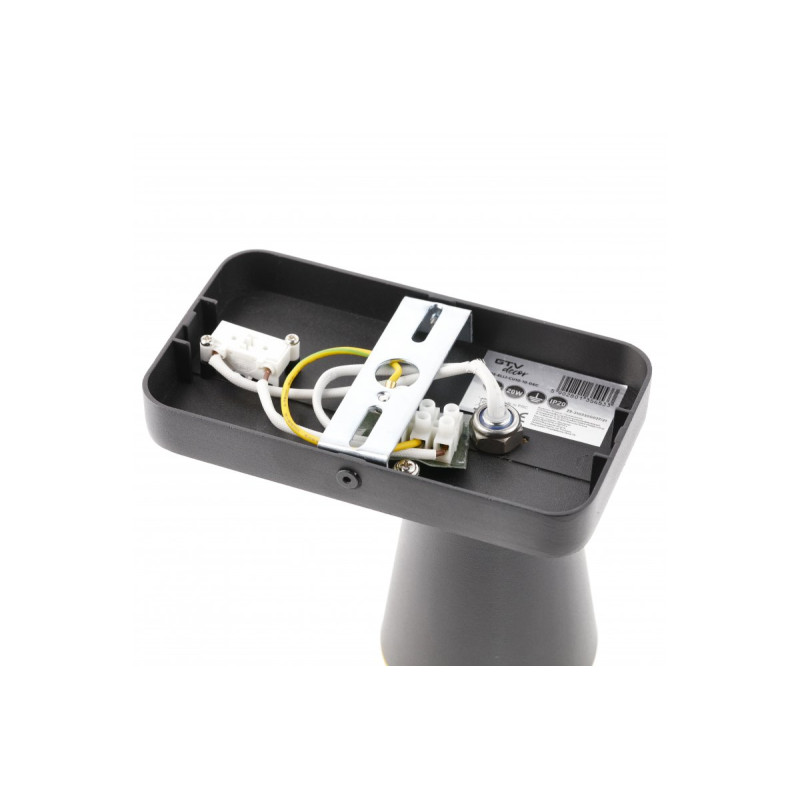 Светильник настенный ELLI 1хGU10 IP20 цвет черный GTV OS-ELLI-GU10-10-DEC