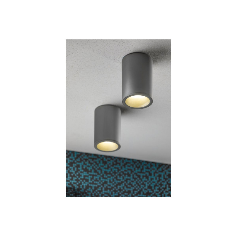 Корпус потолочного светильника SENSA AQUA Ø85x115 мм IP54 серый GTV OS-SENAQ5087OKB-80