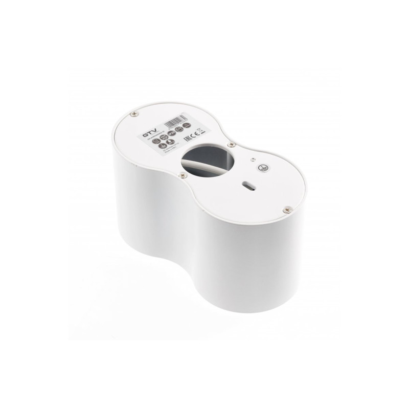 Потолочный светильник спот AVEIRO DUO BIS IP20 двойной круглый белый GTV OS-AVB80160OK2-10