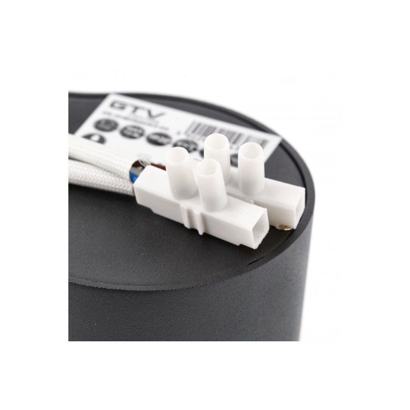 Стельовий світильник спот AVEIRO DUO BIS IP20 подвійний круглий чорний GTV OS-AVB80160OK2-00