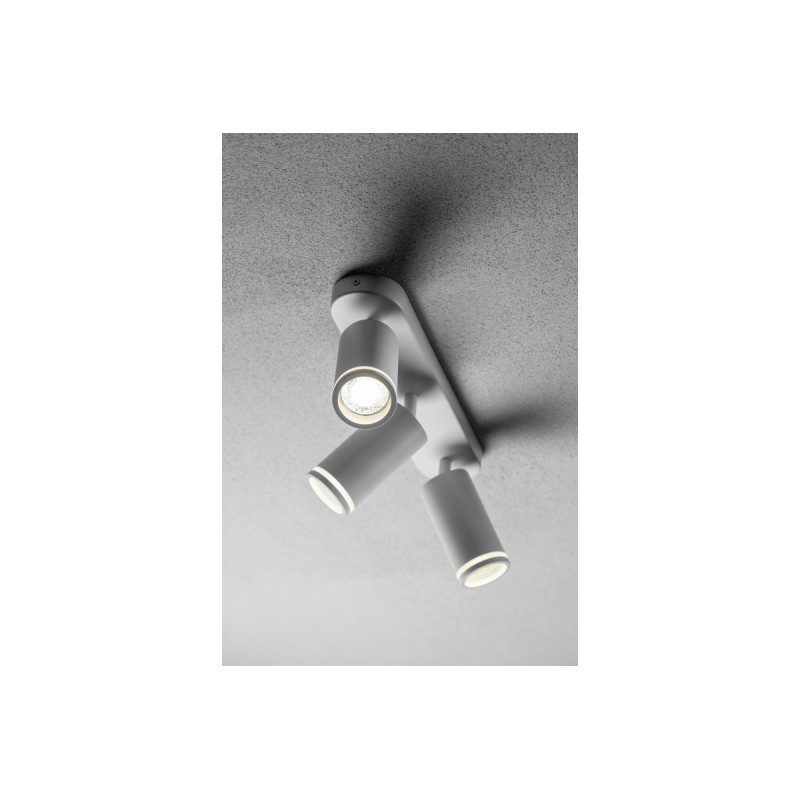 Стельовий світильник спот Solis алюміній 55x100 мм 3хIP20 GU10 макс 250 В 50/60 Гц білий GTV OS-SOL-3GU10-00