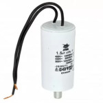 Конденсатор пуско-рабочий CBB-60 1,5 mkf 450VAC гибкие выводы JYUL