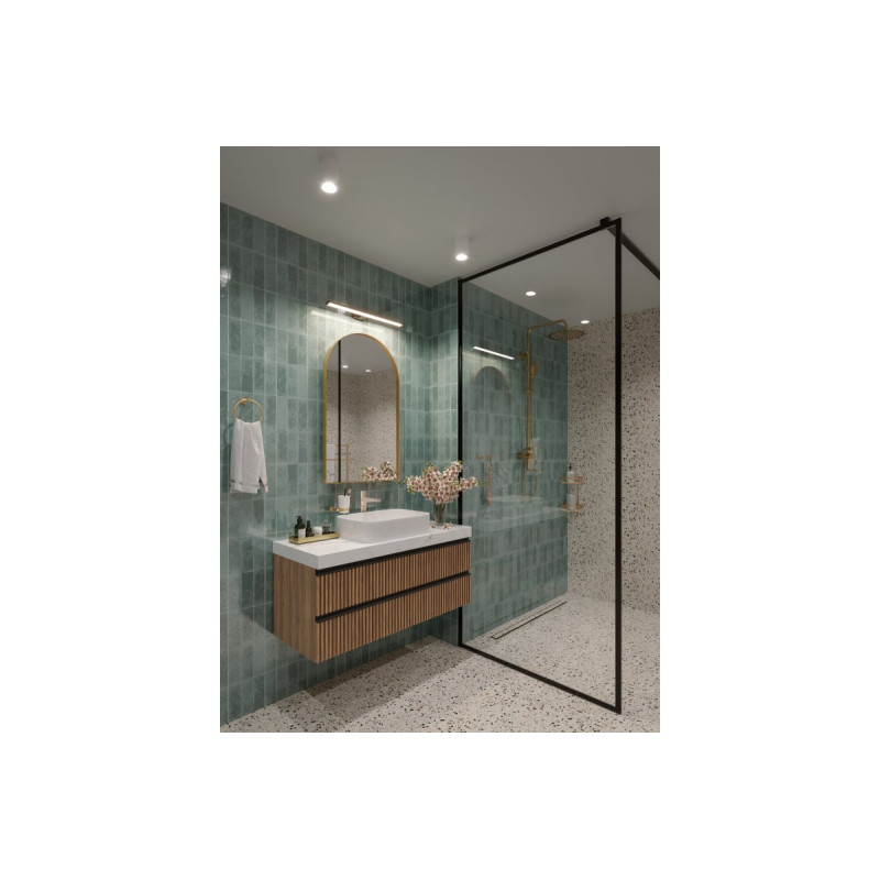 Светодиодный светильник Katani 600 мм 12W 4000K IP44 RA >80 960lm черный GTV LD-KAT600-10