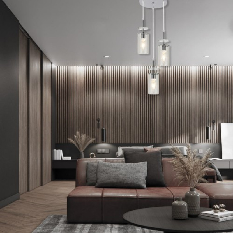 Подвесной светильник Ardero BL1733-3 CHICAGO под лампу хром 80555