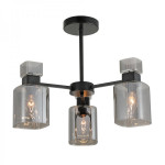 Накладний стельовий світильник-люстра Ardero BL1130-1 OLIVIA під лампу чорний 80505