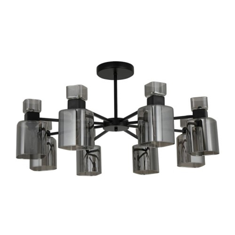 Накладний стельовий світильник-люстра Ardero BL1180-1 OLIVIA під лампу чорний 80507