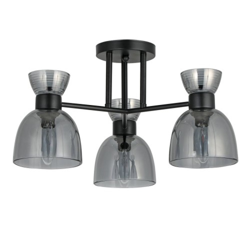 Накладной светильник-люстра потолочный Ardero BL1230-1 MARSEILLE под лампу черный 80516