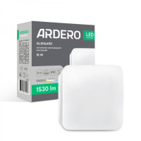Накладной квадратный светодиодный светильник Ardero AL806ARD 18Вт IP40 5000К (80298)