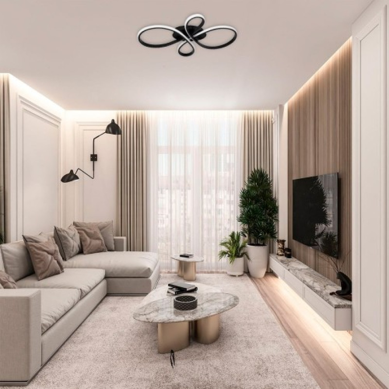 Светодиодная люстра Ardero AL6530-1ARD FABIO S 60Вт черный 80494