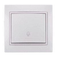 Кнопка звонка LEZARD Mira белая 701-0202-103
