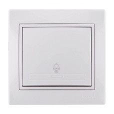 Кнопка звонка LEZARD Mira белая 701-0202-103