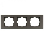 Рамка тройная горизонтальная OVIVO Grano моко (400-190000-227)