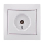 Розетка концевая телевизионная LEZARD Mira белая 701-0202-130