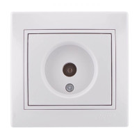 Розетка концевая телевизионная LEZARD Mira белая 701-0202-130