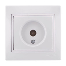Розетка концевая телевизионная LEZARD Mira белая 701-0202-130
