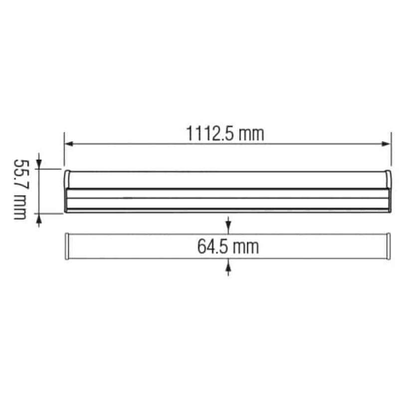 Линейный влагозащищенный светодиодный светильник HOROZ PROLINE-40 40W 6400K IP65 4200Lm 400-002-131