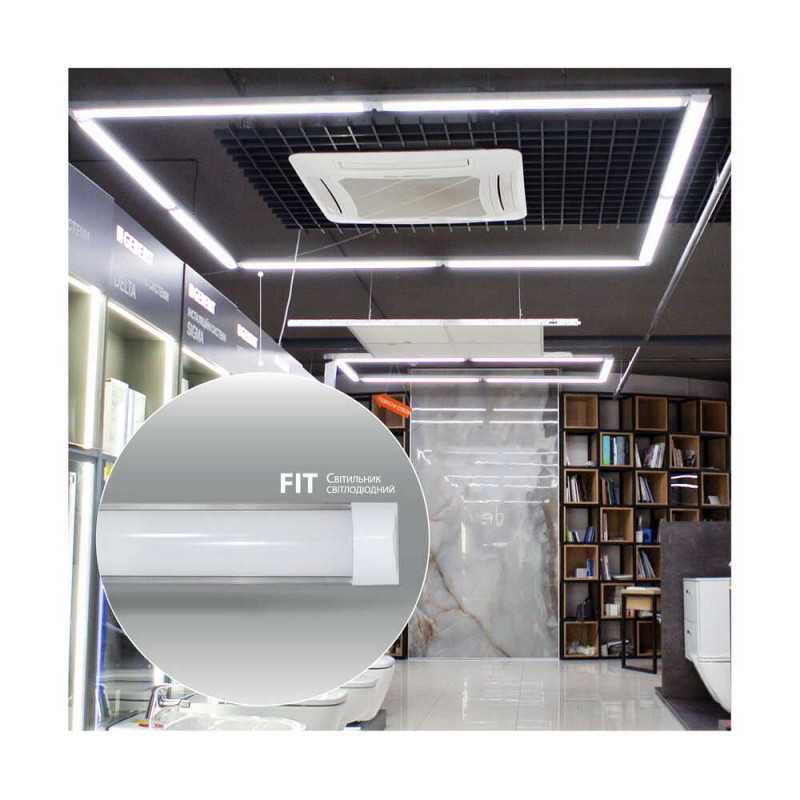 Линейный светодиодный светильник VIOLUX FIT 40W 6000K 120см 3700Lm 300012