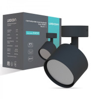 Накладной поворотный светильник спот Ledcoin ML411-1 черный под лампу (80313)