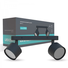 Накладной поворотный светильник спот Ledcoin ML411-2 черный под лампу (80315)