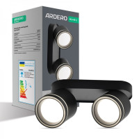 Накладной светильник поворотный спот Ardero ML418-2 черный под лампу 80327