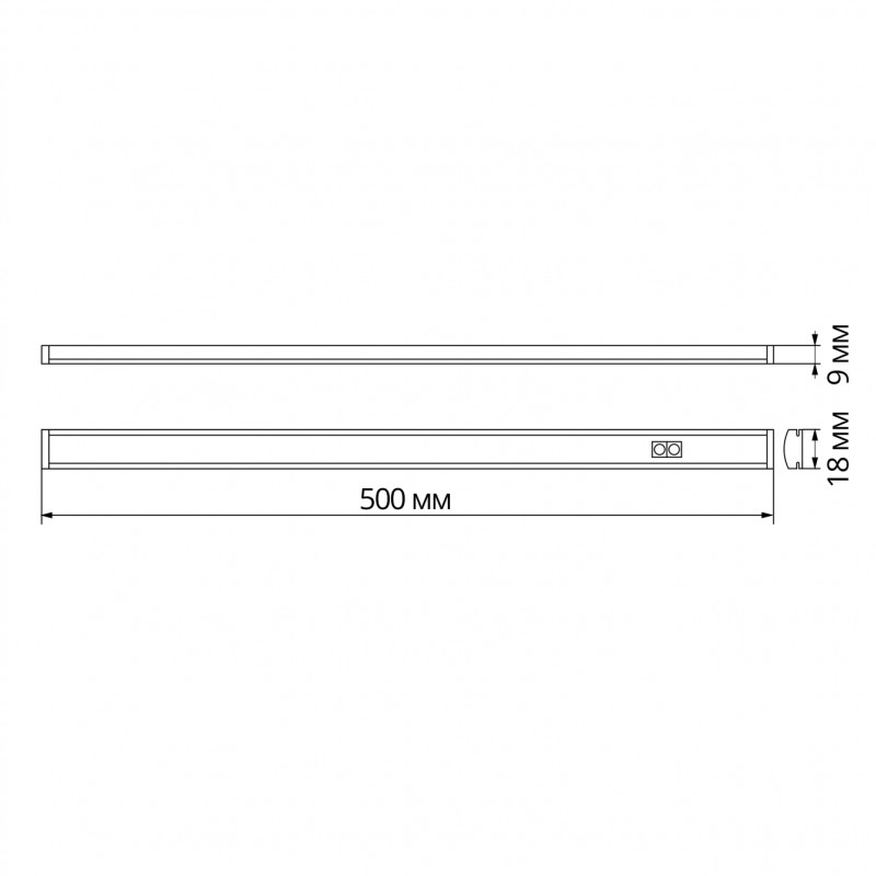 Светильник LED линейный с сенсором 7W 4100k 220 VIDEX (VL-CB-07055-S)