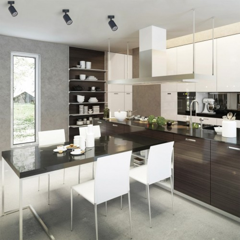 Накладний поворотний світильник спот Ledcoin ML314-1 під лампу чорний (80374)