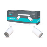 Накладной поворотный светильник спот Ledcoin ML314-2 под лампу белый (80375)