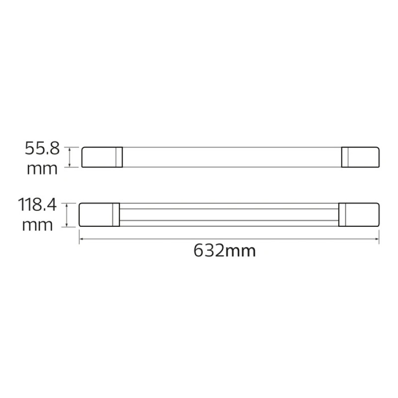 Світильник лінійний LED вологозахищений Horoz OKYANUS 36W 6400К IP65 059-005-0036-010