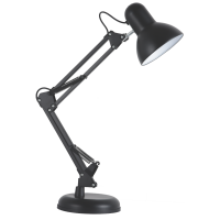 Лампа настольная телескопическая LEBRON L-TL-Tel, E27, 40W, черная 15-11-81-1