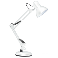 Лампа настольная телескопическая LEBRON L-TL-Tel-LONG, E27, 40W, белая 15-11-88