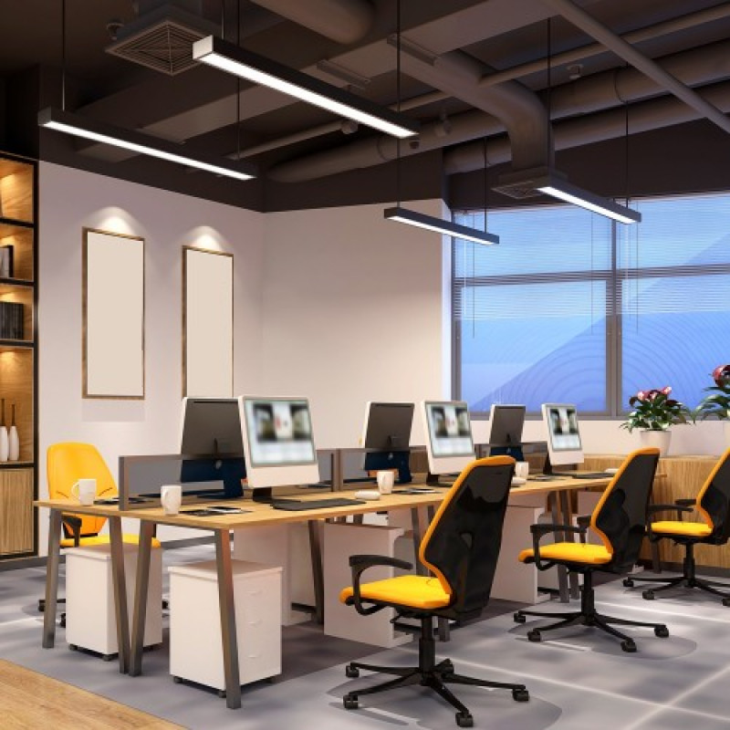 Светодиодный линейный светильник Ardero AL4010 45W 6500K черный (80186)