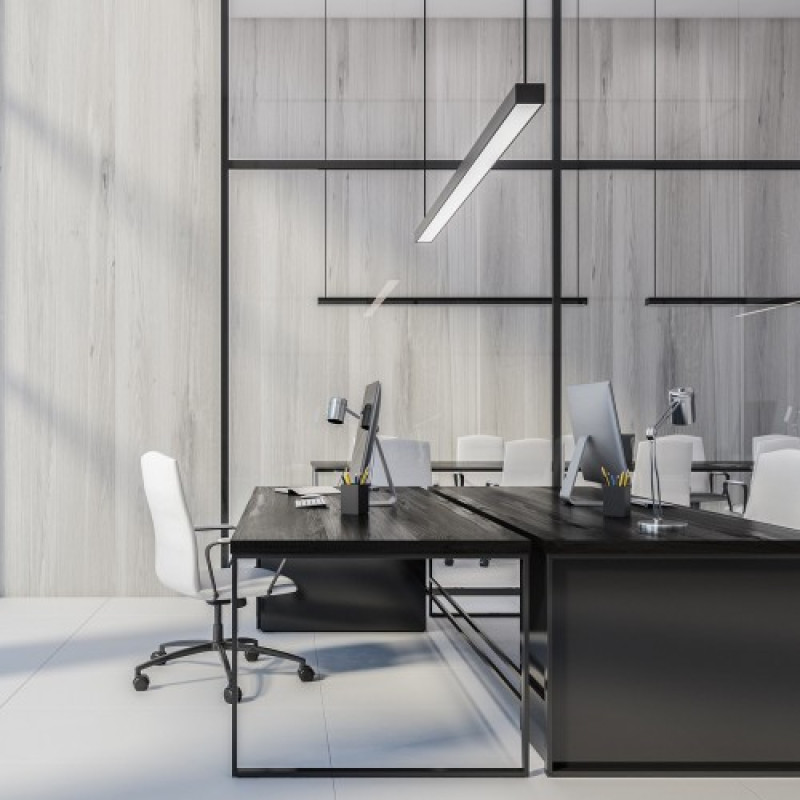 Светодиодный линейный светильник Ardero AL4010 75W 6500K черный (80187)