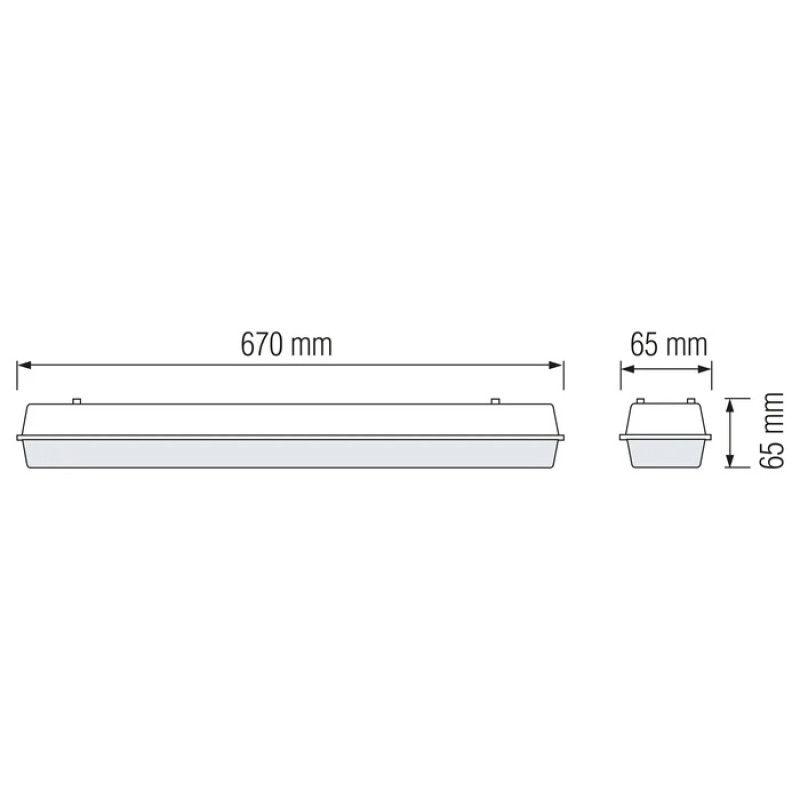 Светильник влагозащищенный Horoz Electric 057-001-1060-010 Profix-60S