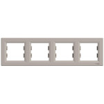 Рамка четверная горизонтальная SCHNEIDER Asfora бронза EPH5800469