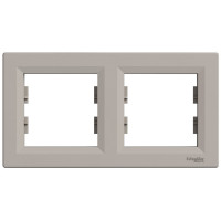 Рамка двойная горизонтальная SCHNEIDER Asfora бронза EPH5800223