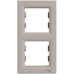 Рамка двойная вертикальная SCHNEIDER Asfora бронза EPH5810269