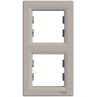 Рамка двойная вертикальная SCHNEIDER Asfora бронза EPH5810269