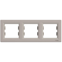 Рамка тройная горизонтальная SCHNEIDER Asfora бронза EPH5800369