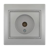 Розетка концевая телевизионная LEZARD Mira металл серый 701-1010-130