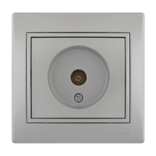 Розетка концевая телевизионная LEZARD Mira металл серый 701-1010-130