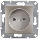 Розетка одинарная б/з SCHNEIDER Asfora бронза EPH3000169